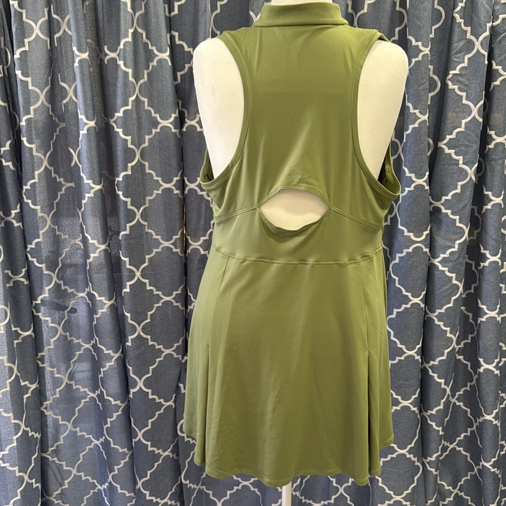 Nike Women's Olive Green Tank Top Athletic Dress 2X DriFit - Picture 2 of 4